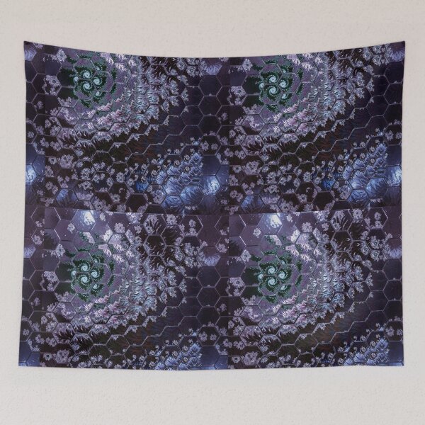 Item preview, Purple hexagon fractal design designed and sold by KingsArtworx 2.