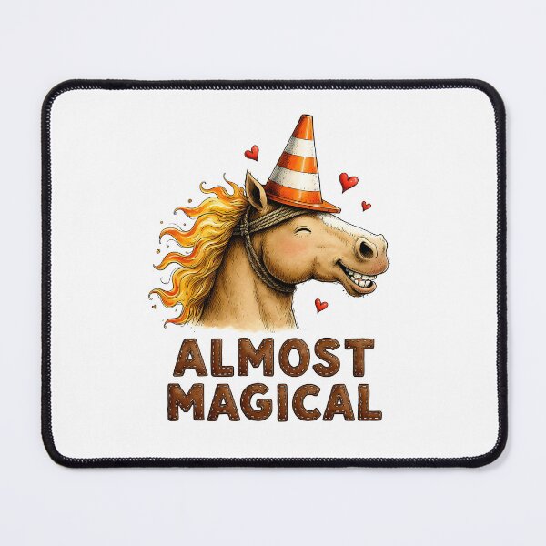 Item preview, Almost Magical Funny Horse Unicorn Traffic Cone designed and sold by MaciejRudzinsky.