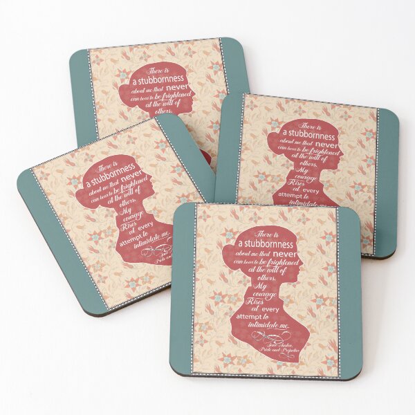 Item preview, Jane Austen - profile - Pride and Prejudice quote - Feminist quote - There is a stubbornness designed and sold by FanitsaArt.