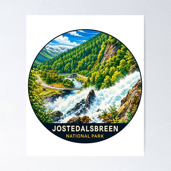 Item preview, Jostedalsbreen National Park Norway – Vintage Glacier Adventure designed and sold by Gideon Emmerich.