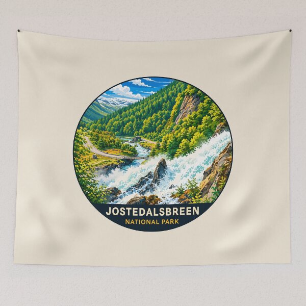 Item preview, Jostedalsbreen National Park Norway – Vintage Glacier Adventure designed and sold by Gideon Emmerich.