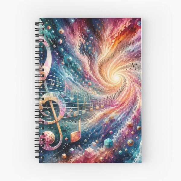 Item preview, Cosmic Music Galaxy Watercolor Art – Celestial Musical Notes & Space Fantasy. designed and sold by fbtrisha.