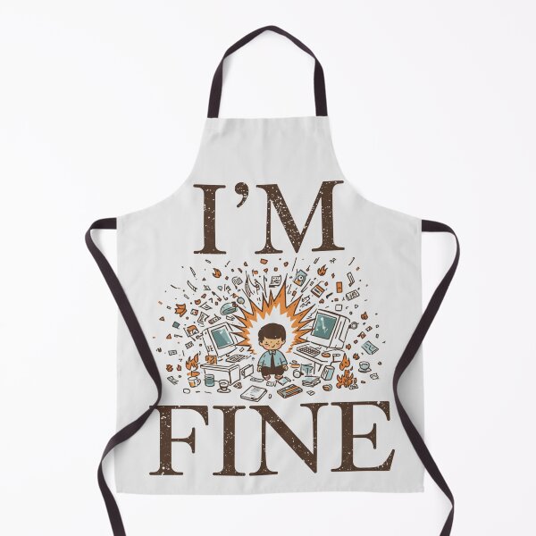 Item preview, Digital Overload Humor I'M FINE designed and sold by ChicTrendz.
