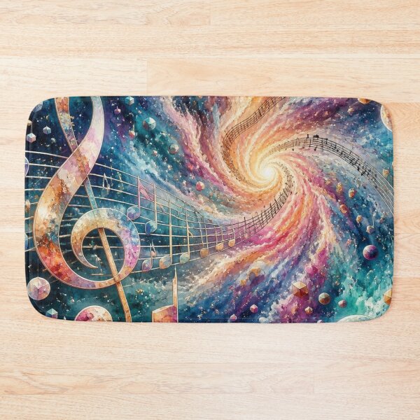 Item preview, Cosmic Music Galaxy Watercolor Art – Celestial Musical Notes & Space Fantasy. designed and sold by fbtrisha.