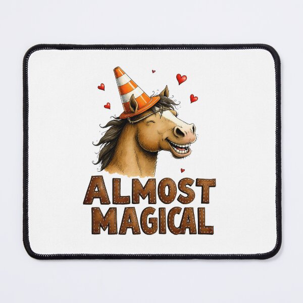 Item preview, Almost Magical Funny Horse Unicorn Traffic Cone designed and sold by MaciejRudzinsky.