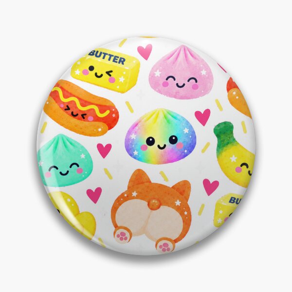 Item preview, Cute Kawaii Food Corgi Butt Seamless Pattern designed and sold by SayMaria.