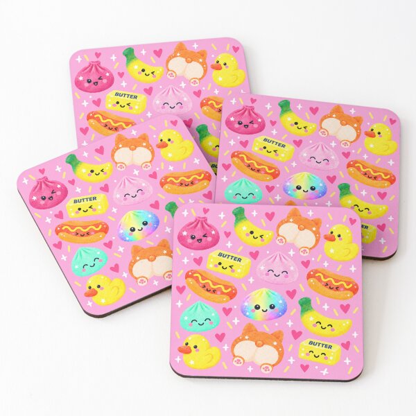 Item preview, Cute Kawaii Food Corgi Butt Seamless Pattern designed and sold by SayMaria.