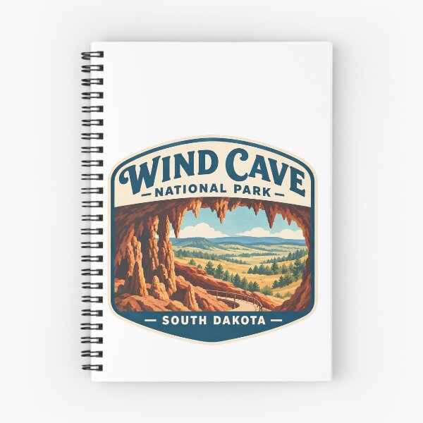 Item preview, Wind Cave National Park South Dakota Vintage Travel Emblem designed and sold by LittleArij.