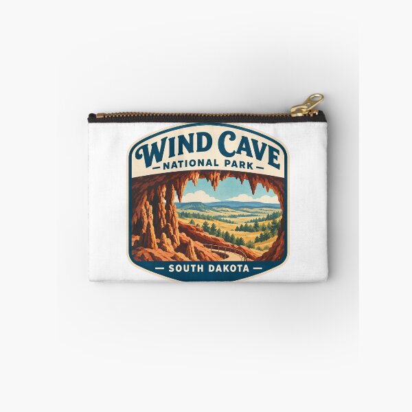 Item preview, Wind Cave National Park South Dakota Vintage Travel Emblem designed and sold by LittleArij.
