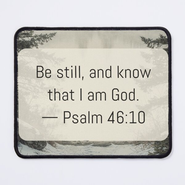 Item preview, Psalm 46 10 Christian Faith Text Art Art Print designed and sold by Carnival Posters.