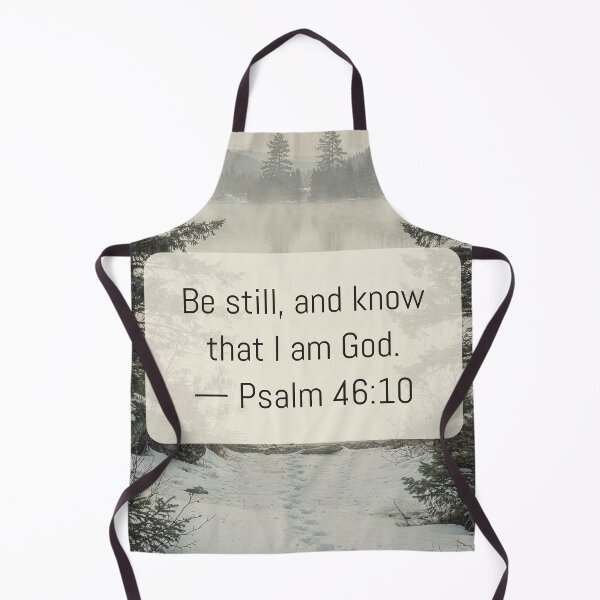 Item preview, Psalm 46 10 Christian Faith Text Art Art Print designed and sold by Carnival Posters.