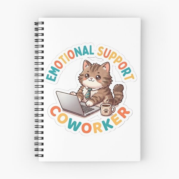 Item preview, Emotional Support Coworker Funny Tabby Cat Office designed and sold by KreatoLab.