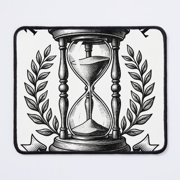 Item preview, Time is Currency Vintage Hourglass Poster designed and sold by Ironclash86.