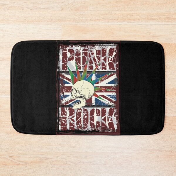 Item preview, Punk Rock United Kingdom grunge flag mohawk skull print artwork. designed and sold by JrNergal.