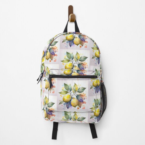 Item preview, Watercolor Lemon Branch Colorful Splash Art designed and sold by HappyOops.