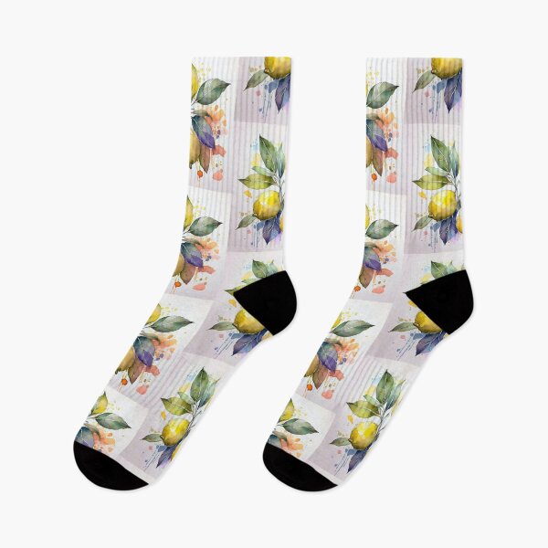 Item preview, Watercolor Lemon Branch Colorful Splash Art designed and sold by HappyOops.