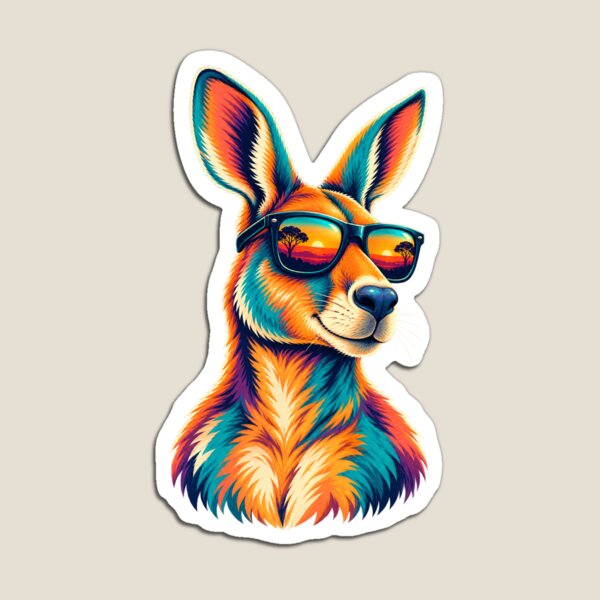 Item preview, Funny Kangaroo Sunglasses Australia Colorful Animal Lover designed and sold by JackCurtis1991.