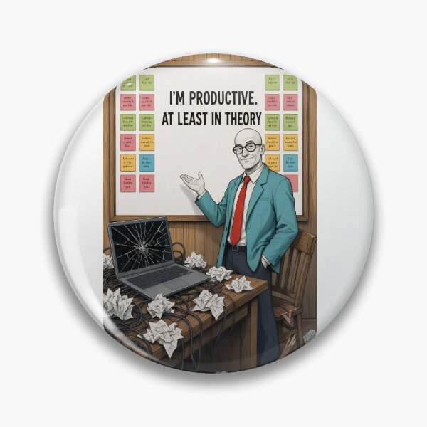 Item preview, I’m Productive. At Least in Theory – Productivity Humor designed and sold by davitabros.