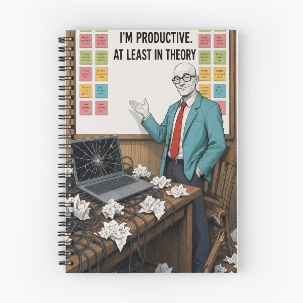 Item preview, I’m Productive. At Least in Theory – Productivity Humor designed and sold by davitabros.