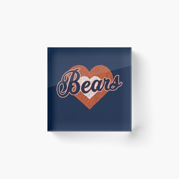 Item preview, Vintage Bears Hearts Distressed Sports Fan Team Spirit designed and sold by RockTheFeal.