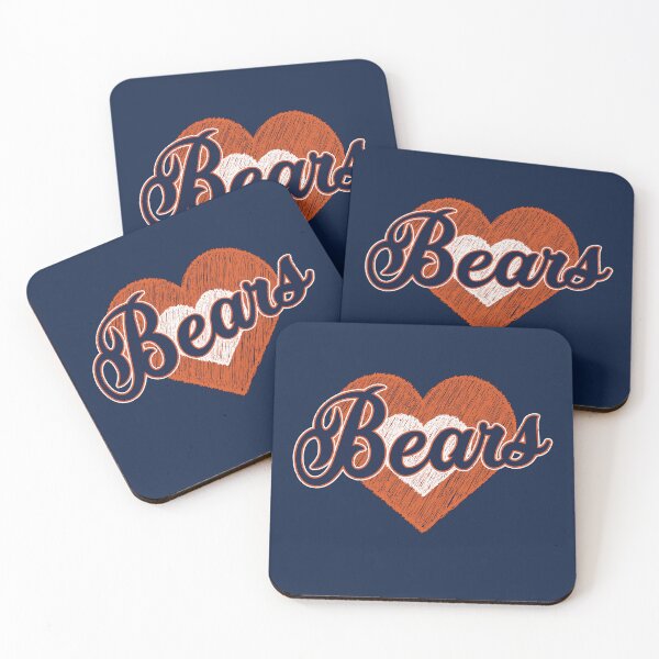 Item preview, Vintage Bears Hearts Distressed Sports Fan Team Spirit designed and sold by RockTheFeal.