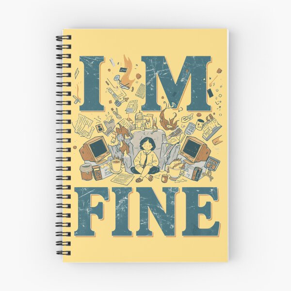 Item preview, Coffee Chaos Humor I'M FINE designed and sold by ChicTrendz.