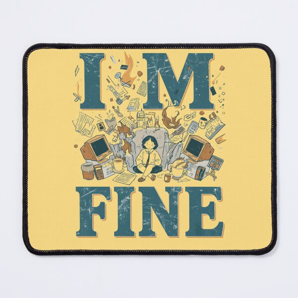 Item preview, Coffee Chaos Humor I'M FINE designed and sold by ChicTrendz.