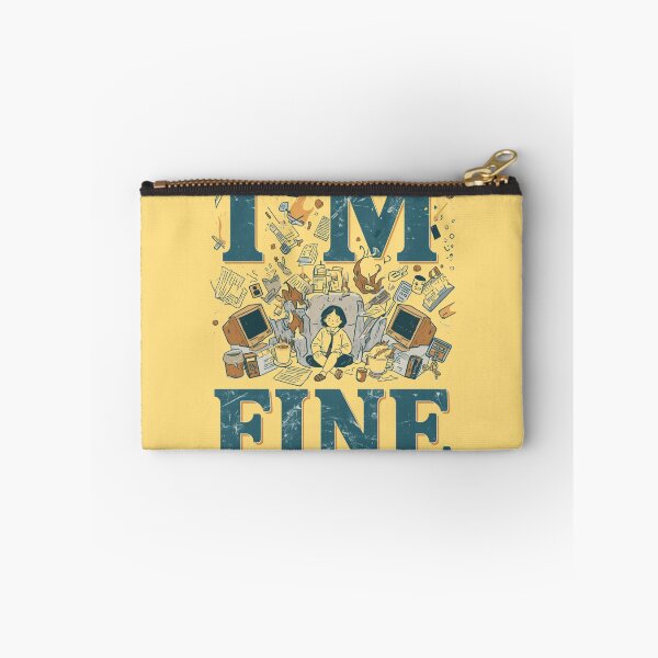 Item preview, Coffee Chaos Humor I'M FINE designed and sold by ChicTrendz.