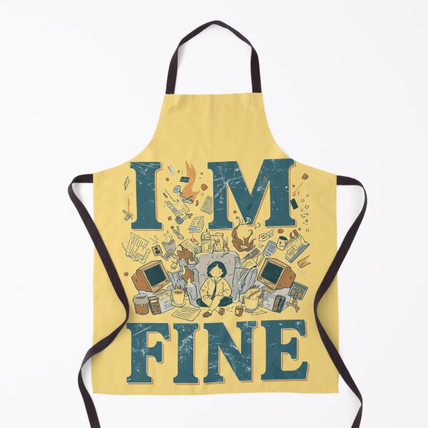 Item preview, Coffee Chaos Humor I'M FINE designed and sold by ChicTrendz.