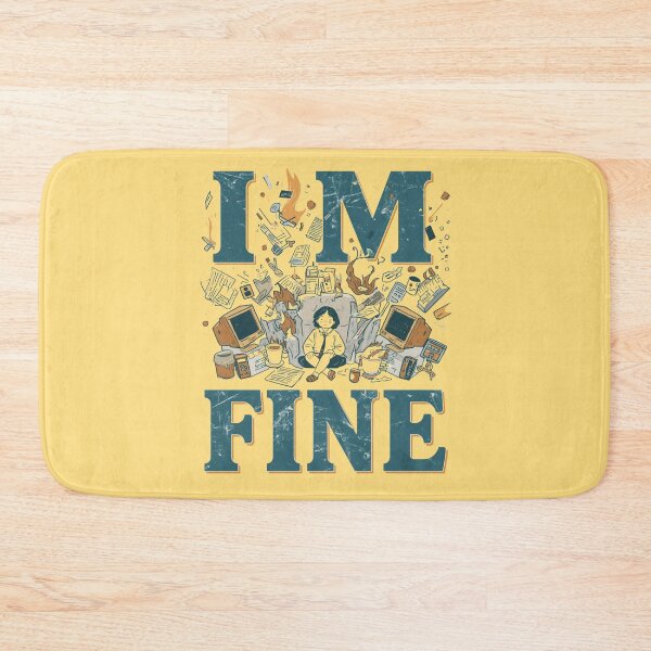 Item preview, Coffee Chaos Humor I'M FINE designed and sold by ChicTrendz.