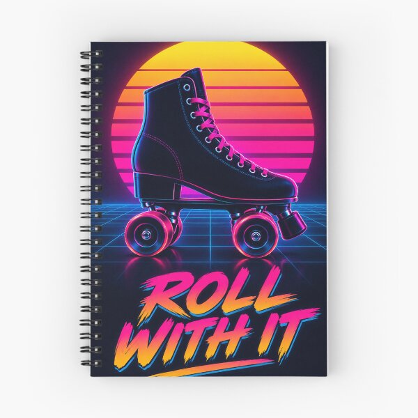 Item preview, Retro Synthwave Roller Skate Roll With It designed and sold by SayMaria.