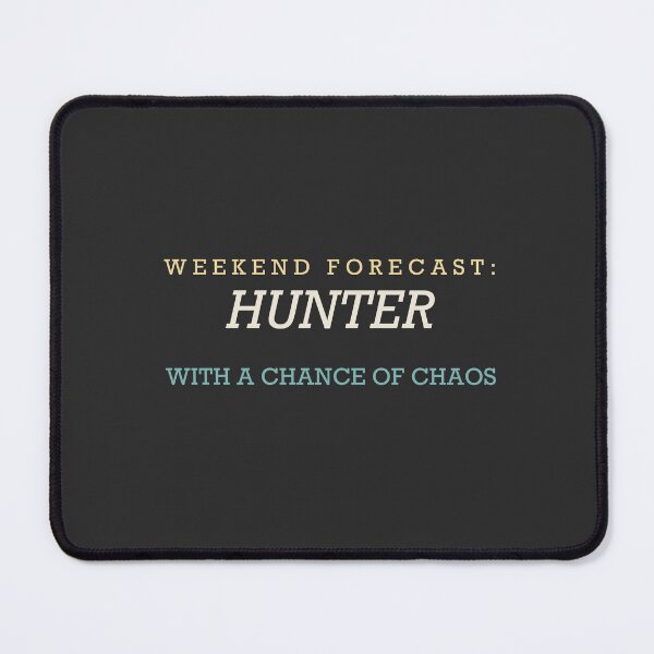 Item preview, Weekend Forecast: Hunter With A Chance Of Chaos - Hunting designed and sold by RetroThreadWorks.
