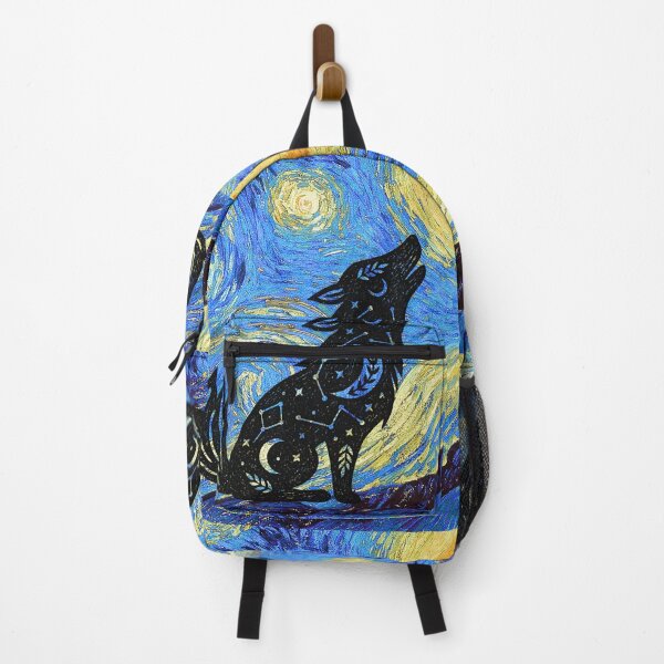 Item preview, Coyote in Van Gogh's Starry Night designed and sold by 247DesignStudio.