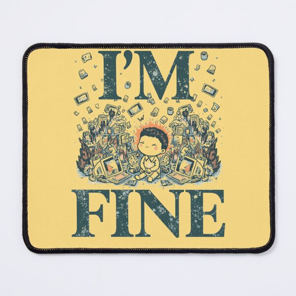 Item preview, Gen Z Chaos Humor I'M FINE designed and sold by ChicTrendz.