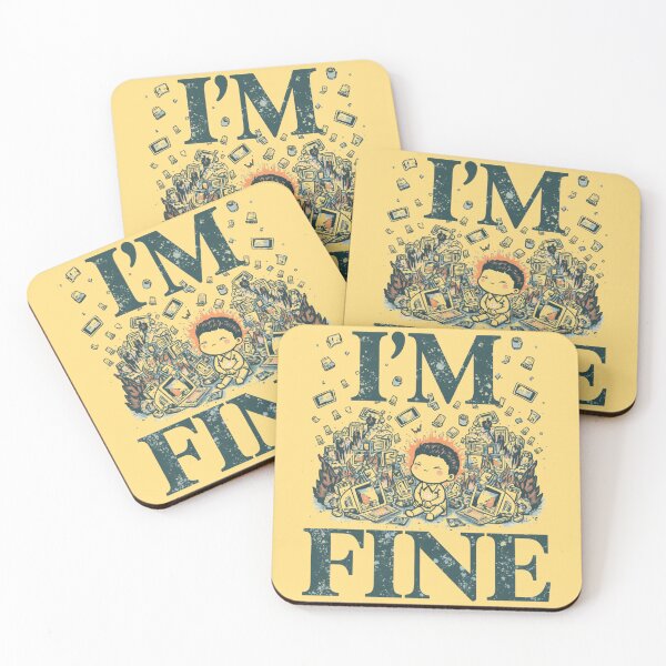 Item preview, Gen Z Chaos Humor I'M FINE designed and sold by ChicTrendz.