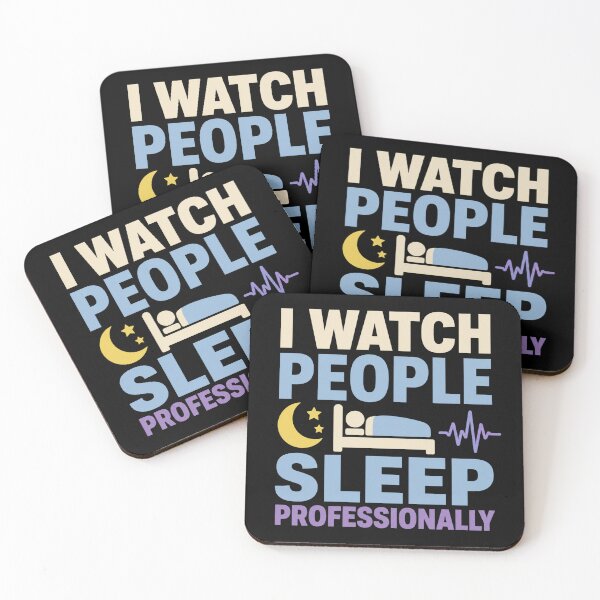 Item preview, I Watch People Sleep Professionally Funny Sleep Technologist Gift designed and sold by DreamLayerStudio.