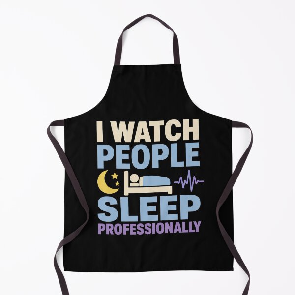 Item preview, I Watch People Sleep Professionally Funny Sleep Technologist Gift designed and sold by DreamLayerStudio.