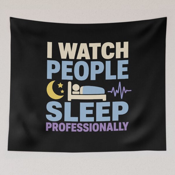 Item preview, I Watch People Sleep Professionally Funny Sleep Technologist Gift designed and sold by DreamLayerStudio.