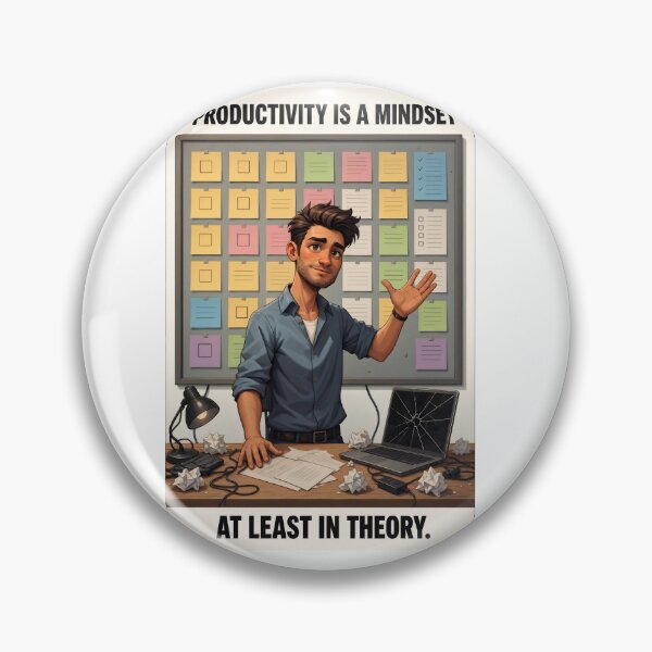 Item preview, Productivity Is a Mindset – At Least in Theory | Office Humor designed and sold by davitabros.