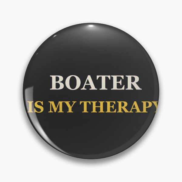 Item preview, Boater Is My Therapy - Boating designed and sold by RetroThreadWorks.