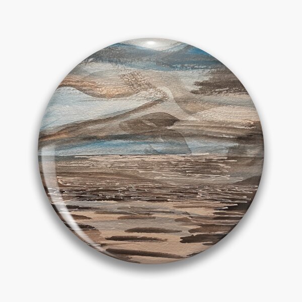 Item preview, Moonlit Sea Midnight Moon Watercolor Series 1 of 3 designed and sold by BirdandaBrush.