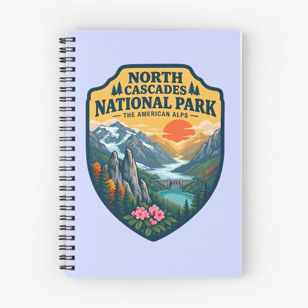 Item preview, North Cascades National Park American Alps Vintage Badge designed and sold by LittleArij.