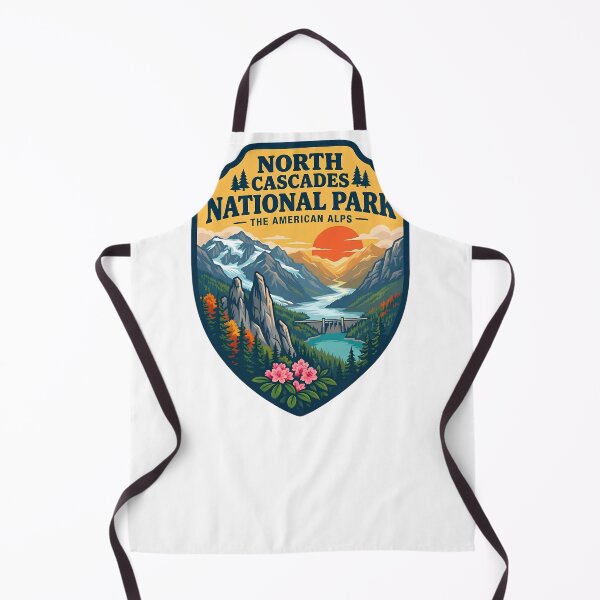 Item preview, North Cascades National Park American Alps Vintage Badge designed and sold by LittleArij.