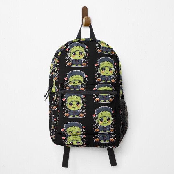 Item preview, Kawaii Frankenstein Halloween Pattern – Cute Monster, Pumpkins & Bats designed and sold by AvalonTshirts.