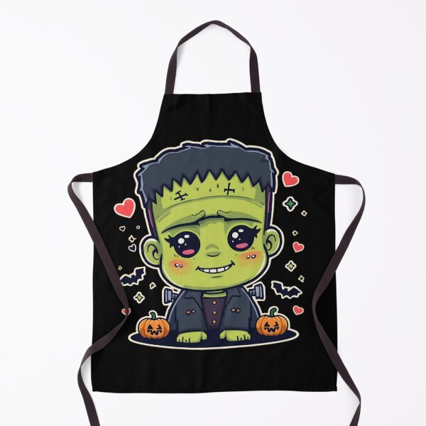 Item preview, Kawaii Frankenstein Halloween Pattern – Cute Monster, Pumpkins & Bats designed and sold by AvalonTshirts.