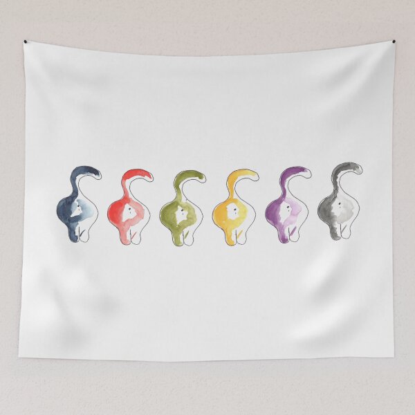 Item preview, 6 coloured Cats, 6 farbige Katzen designed and sold by Anke‘s Bazaar.