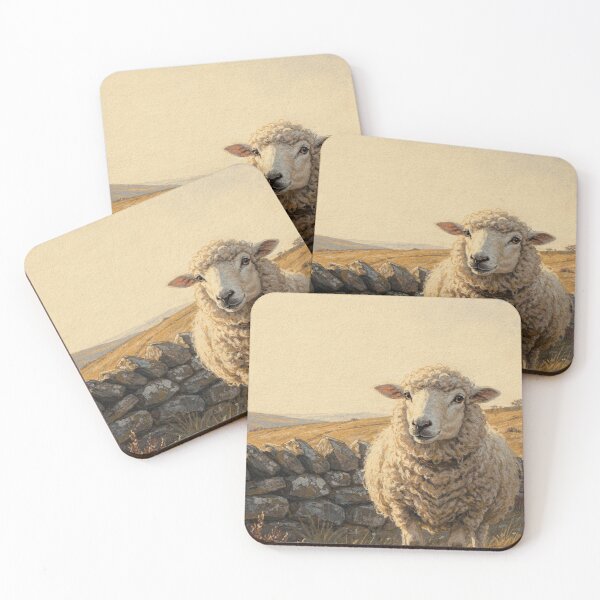 Item preview, Sheep Whimsical Farm Fauna Art Print designed and sold by Carnival Posters.