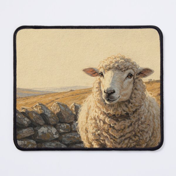 Item preview, Sheep Whimsical Farm Fauna Art Print designed and sold by Carnival Posters.