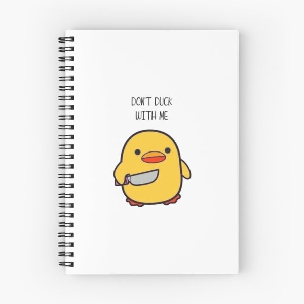 Item preview, "Don't Duck With Me" Funny Knife-Wielding Duck designed and sold by Roni554.