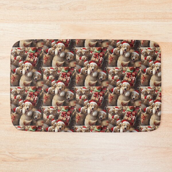 Item preview, Ultimate Christmas Puppy Pile | Adorable Santa Dogs & Gifts designed and sold by VibranPalette.